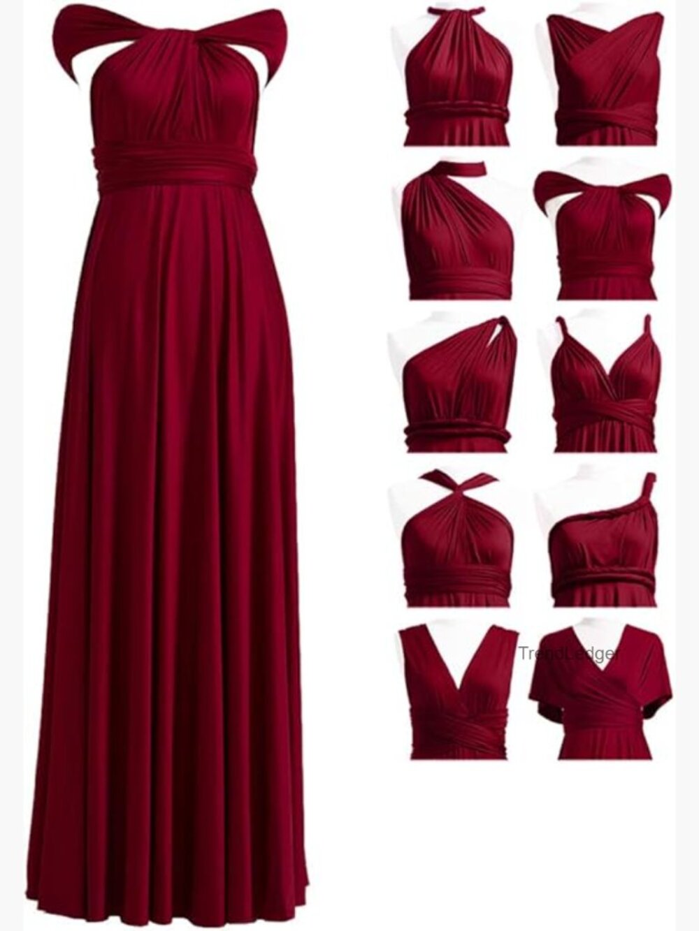 Convertible Infinity Wrap Dress Multway Stretch Plus Size